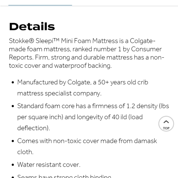 Stokke sleepi mini mattress - Picture 3 of 3